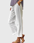Bodil – Elegant trousers – White / M