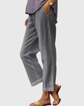 Bodil – Elegant trousers – White / XL