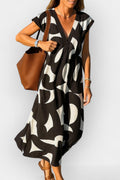 Camilla – V-neck dress – Black / M