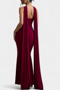 Cecilie – Maxi dress – Bordeaux / L