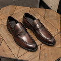 Chic Leather Loafers – Black / 39