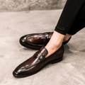 Chic Leather Loafers – Black / 40