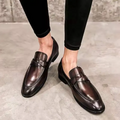 Chic Leather Loafers – Black / 41