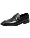 Chic Leather Loafers – Black / 38
