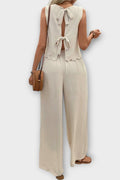 Clara – Sleeveless set – Beige / M
