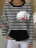 Elin Retro Carnival Sweatshirt – Black / S