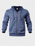Dennis – Quality fleece jacket – Blue / L
