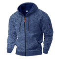 Dennis – Quality fleece jacket – Blue / XL