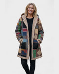 Efterår – Down to Earth Patchwork Cosy Hooded Jacket – M