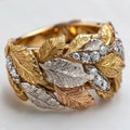 The autumn ring in gold, silver and copper – 15
