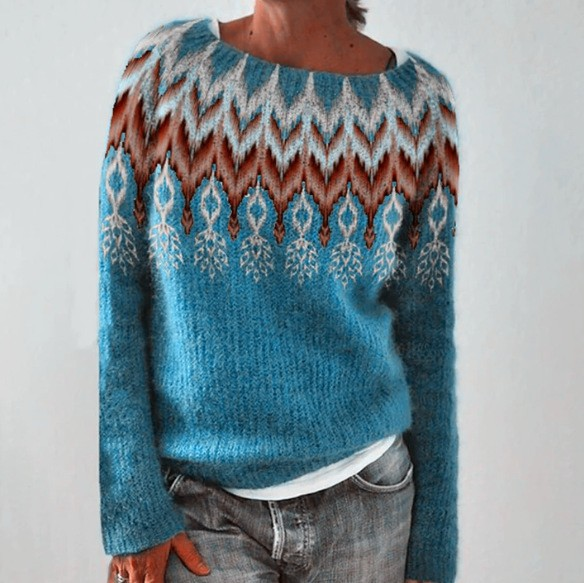Elaine – Vintage Icelandic Knit Jumper – S