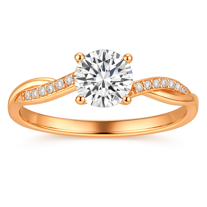 Elegant Gold Ring “Janes” – Rose Gold / 6