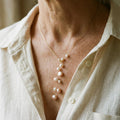 Elegant Necklace with Hanging Pearls – image 2
