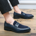 Elegant Penny Loafers – Navy Blue / 40