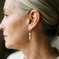 Elegant Rectangular Earrings in Gold and Silver – image 2