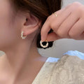 Elegant Round Pearl Earrings – image 3