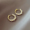 Elegant Round Pearl Earrings – image 4