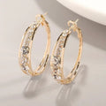 Elegant earrings in gold-plated design