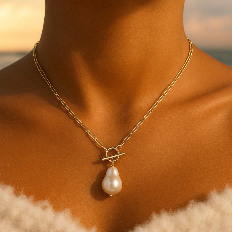 Elin – Baroque pearl necklace