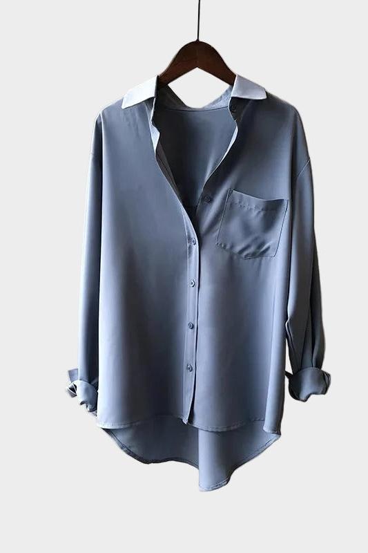 Elin – Modern Shirt – Blue / XS
