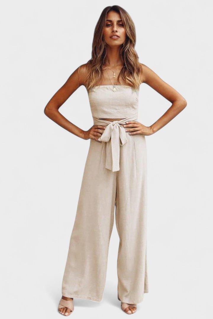 Elin – Modern jumpsuit – Khaki / S