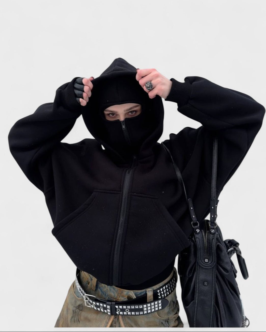 Elina – Hoodie – Black / S
