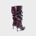 Elina – Leather Boots – Bordeaux / 39