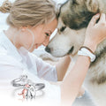 Eliška – Pink ring with dog motif – image 3