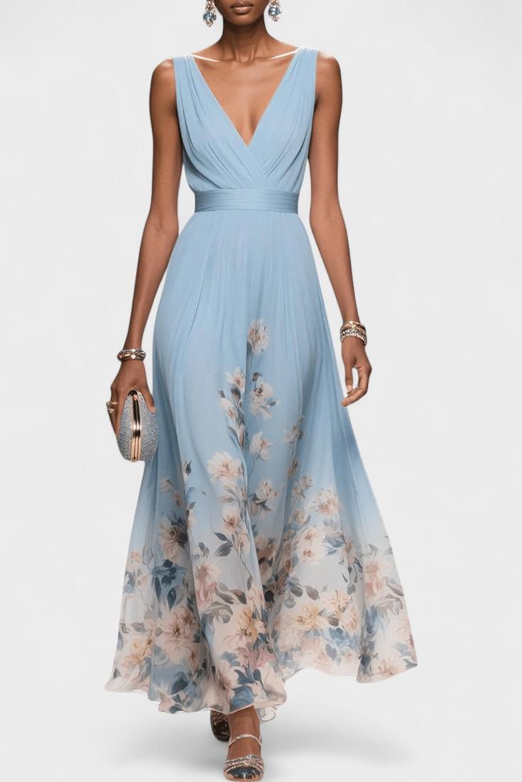 Ella – Maxi Dress – Light Blue / S