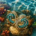 Ellen – Sea luster earrings – Silver