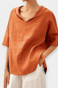 Ellen – Linen shirt – Green / L