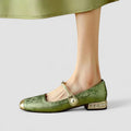 Emilie – Supportive Mary Jane Shoes – Green / 36