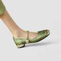 Emilie – Supportive Mary Jane Shoes – Green / 38