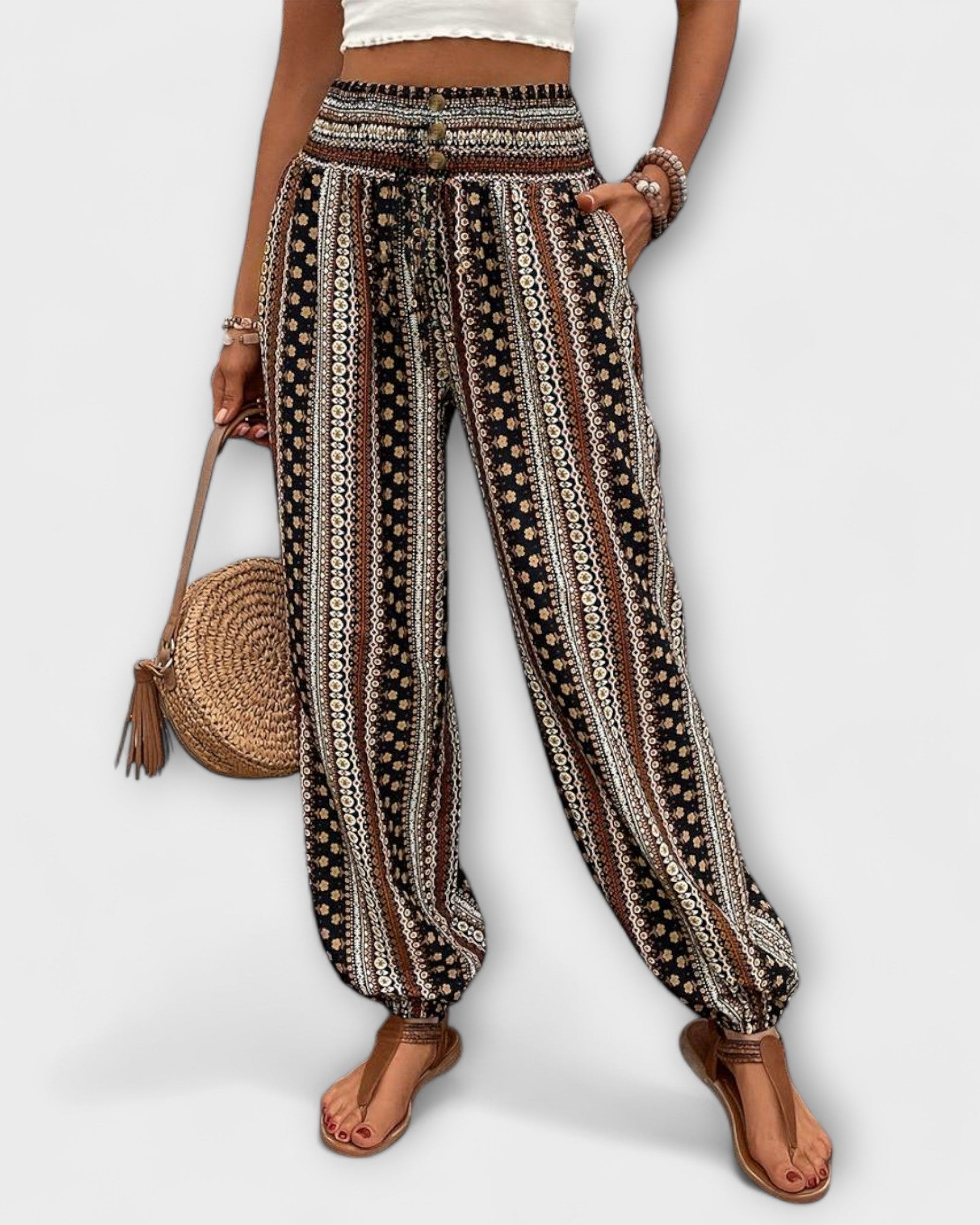 Etniske – Pants – Brown / S