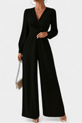 Eudora – Women's jumpsuit – Bordeaux / XL