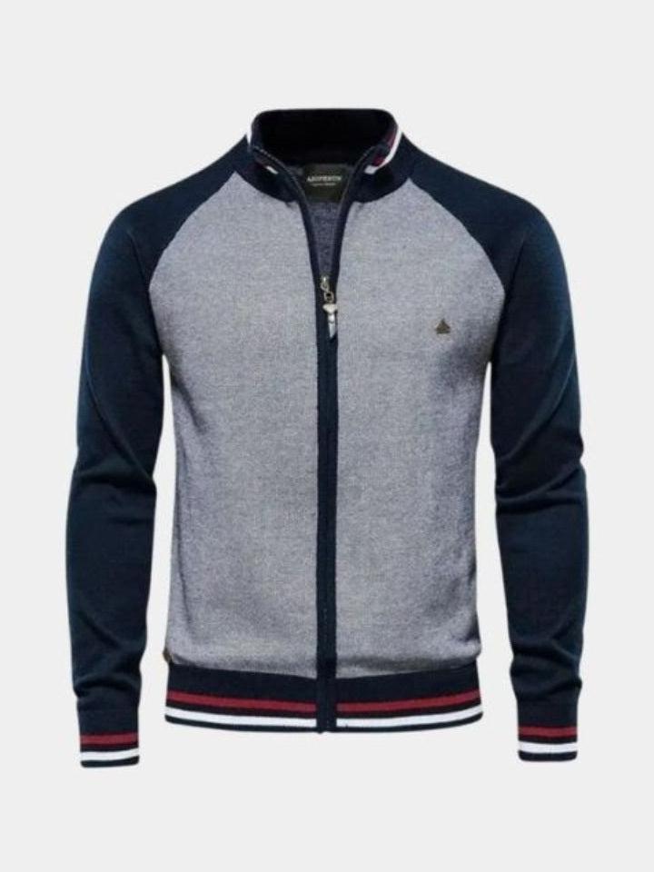Felix – Zip-Up Wool Cardigan – Black / S