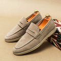 Florence Chic Suede Loafers – Black / 40