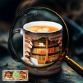 Enchanting Bookcase Heat Sensitive Ceramic Mug – image 2