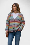 Fran – Buttoned Cardigan – Purple / M