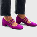 Freja – Supportive Mary Jane Shoes – Purple / 36