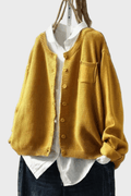 Frida – Soft cardigan – Golden / XL