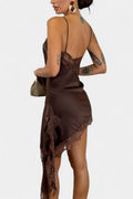 Frida – Elegant dress – Brown / L
