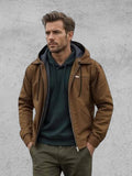Gaspard – Zip-Up Hoodie – Brown / S