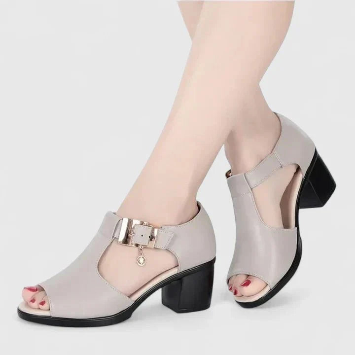 Gitte – Elegant Sandals – Grey / 36
