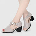Gitte – Elegant Sandals – Grey / 36