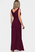 Gry – Draped dress – Bordeaux / M
