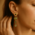 Gry – Golden forest earrings – image 2