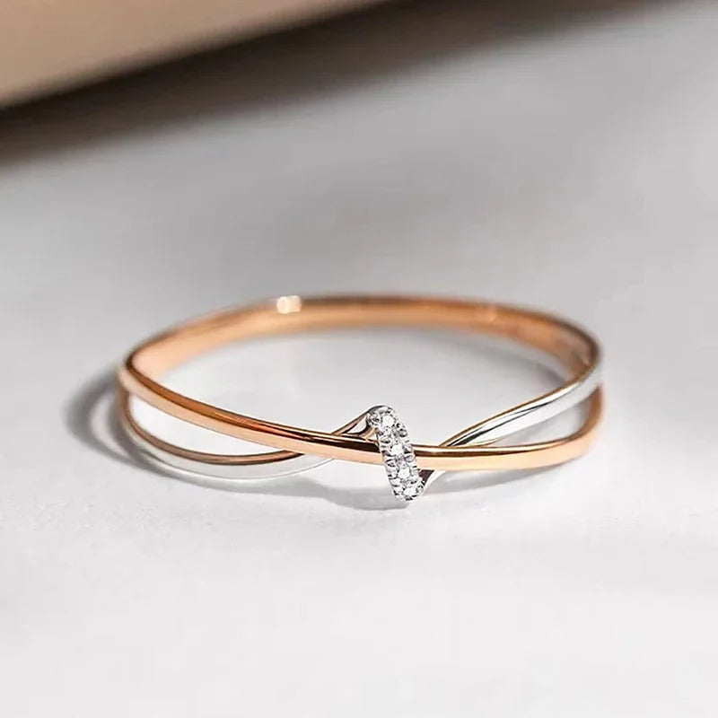 Gold ring and silver ring – 16