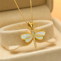 Gold jewellery with a jeweler and opal – Blue