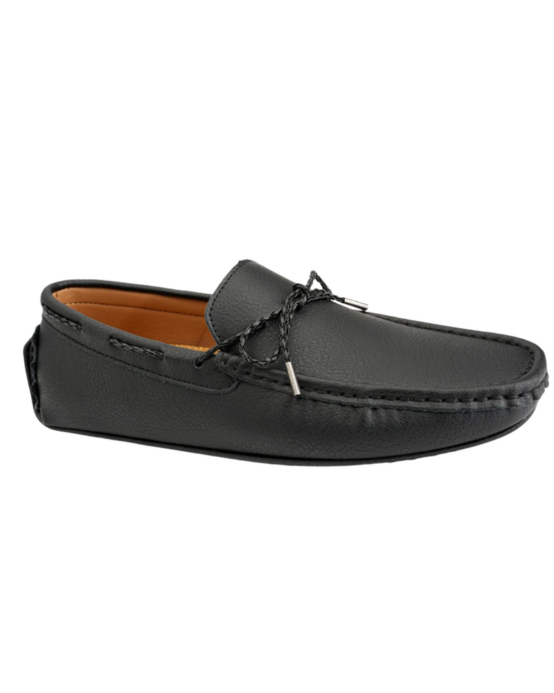 Handmade Suede Loafers – Black / 38